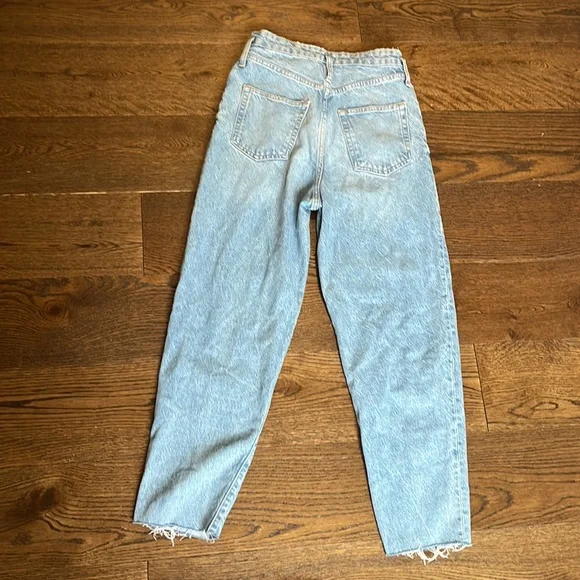 Zara Blue Straight Leg Jeans - Picture 2 of 4